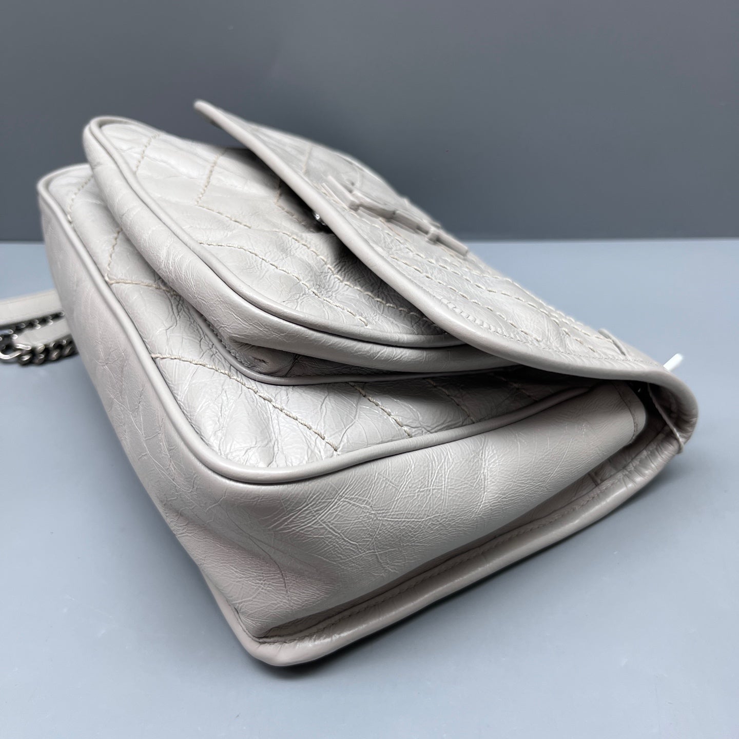 Saint Laurent - Niki - Leather - Grey - (small)
