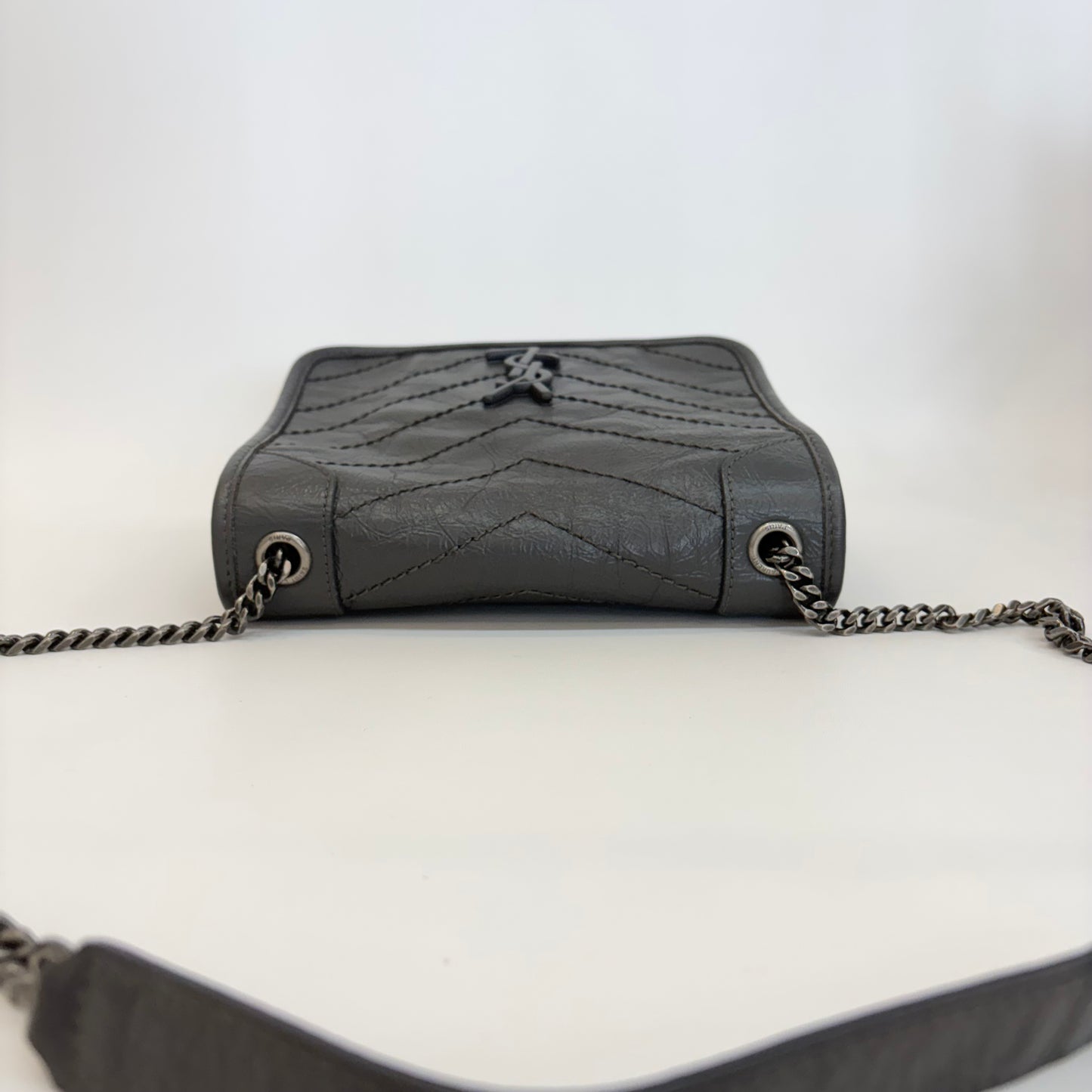 Saint Laurent - Niki - Leather - Grey - (small)