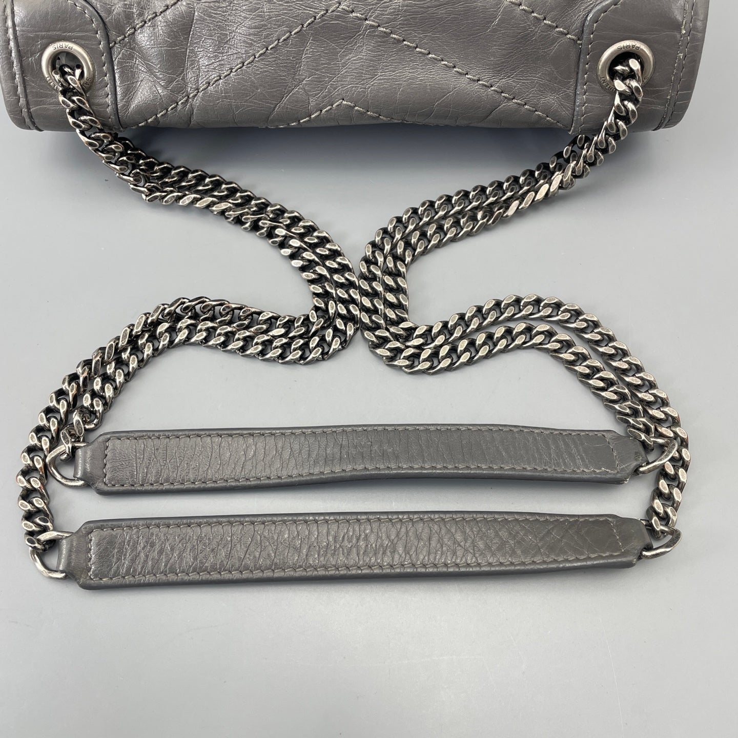 Saint Laurent - Niki - Leather - Grey - (small)