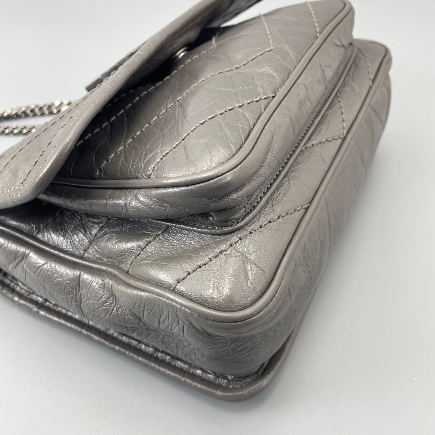 Saint Laurent - Niki - Leather - Grey - (small)