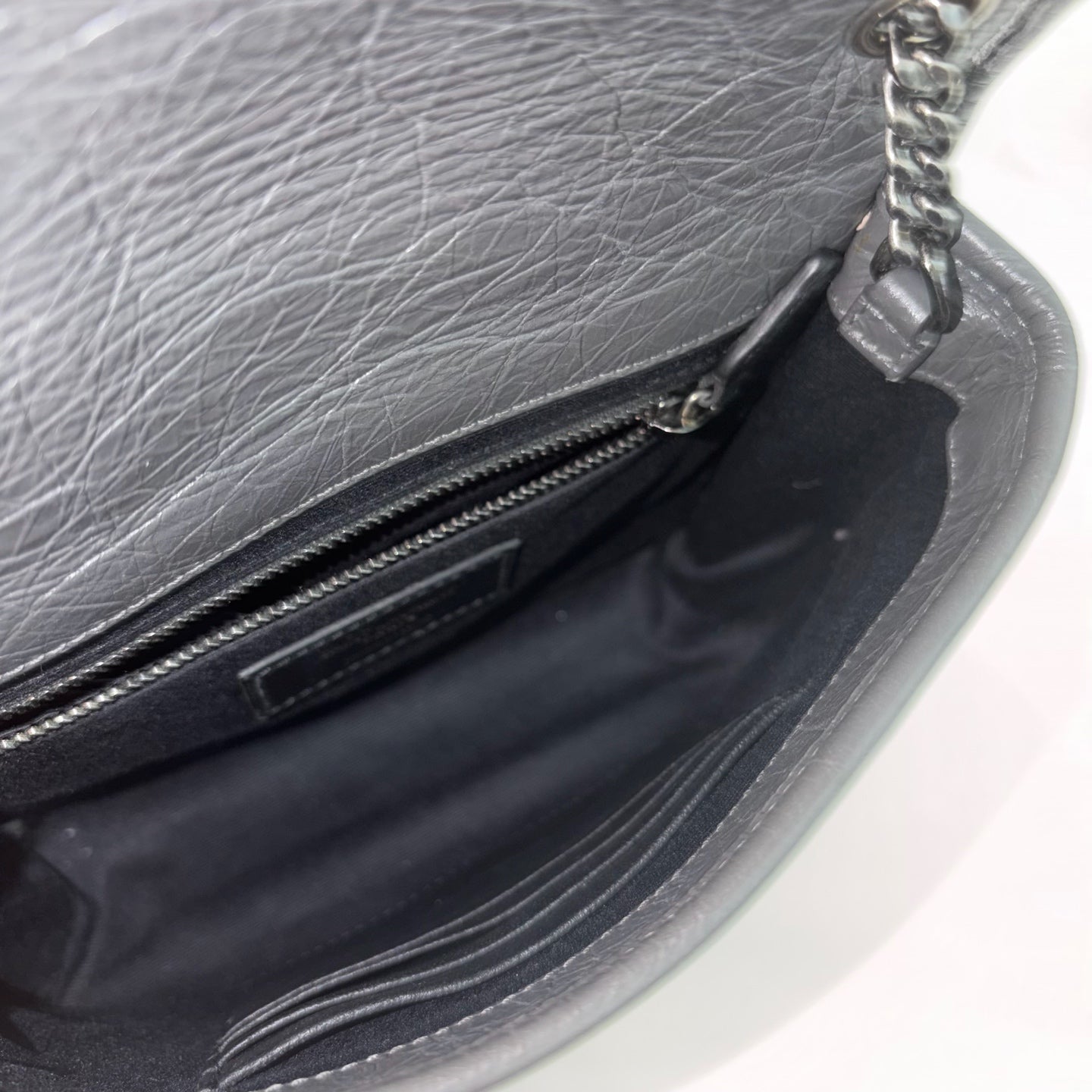 Saint Laurent - Niki - Leather - Grey - (small)