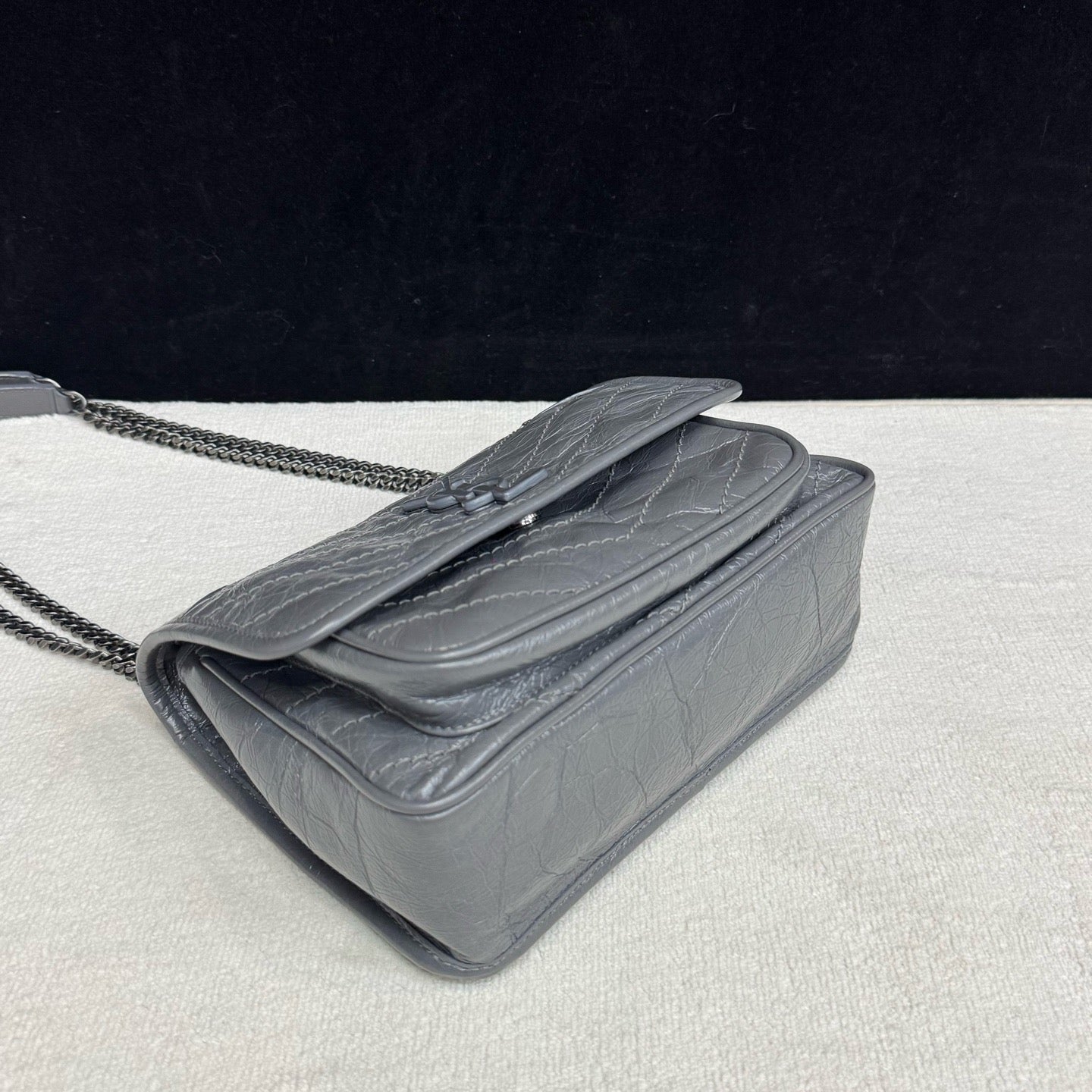 Saint Laurent - Niki - Leather - Grey - (small)
