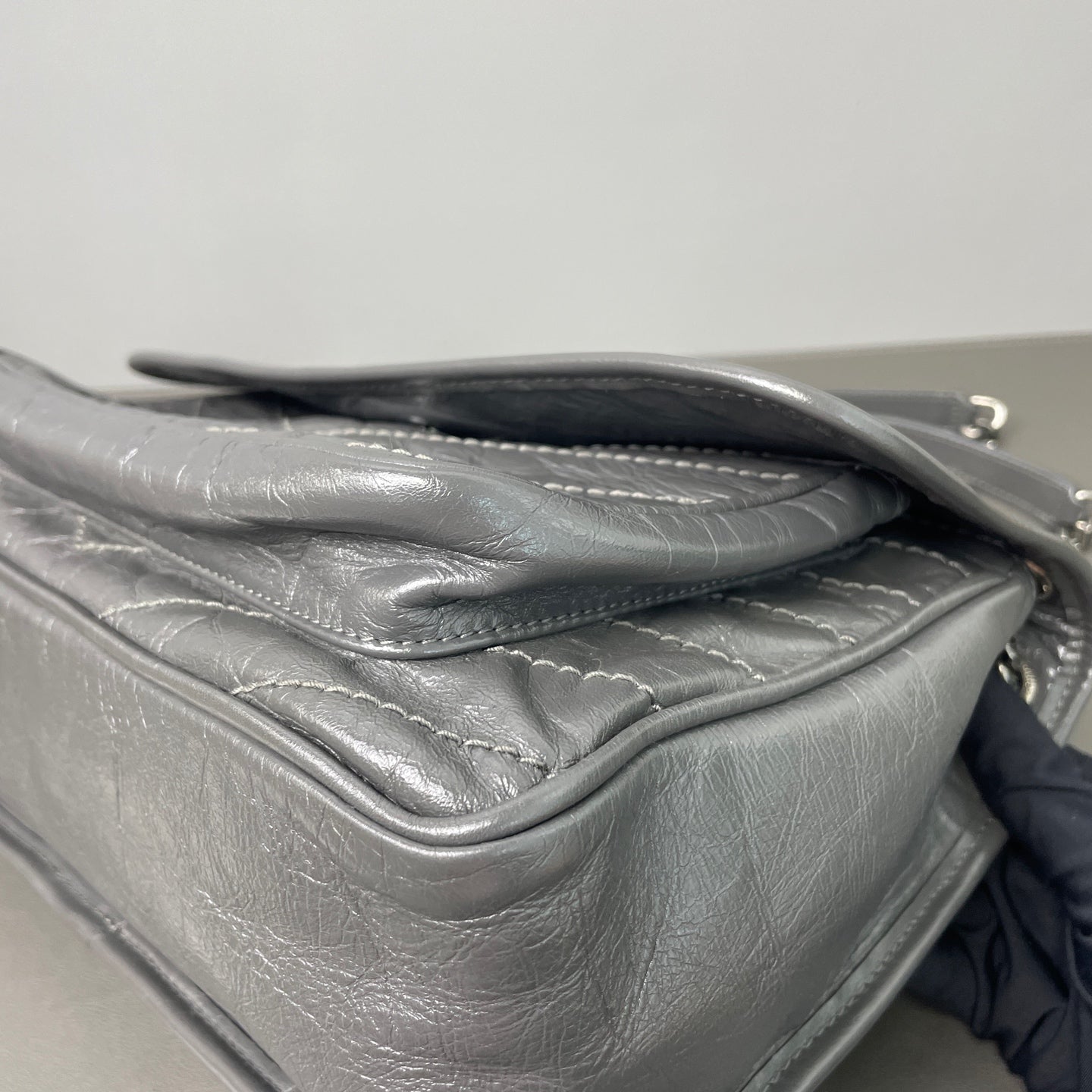 Saint Laurent - Niki - Leather - Grey - (Small)