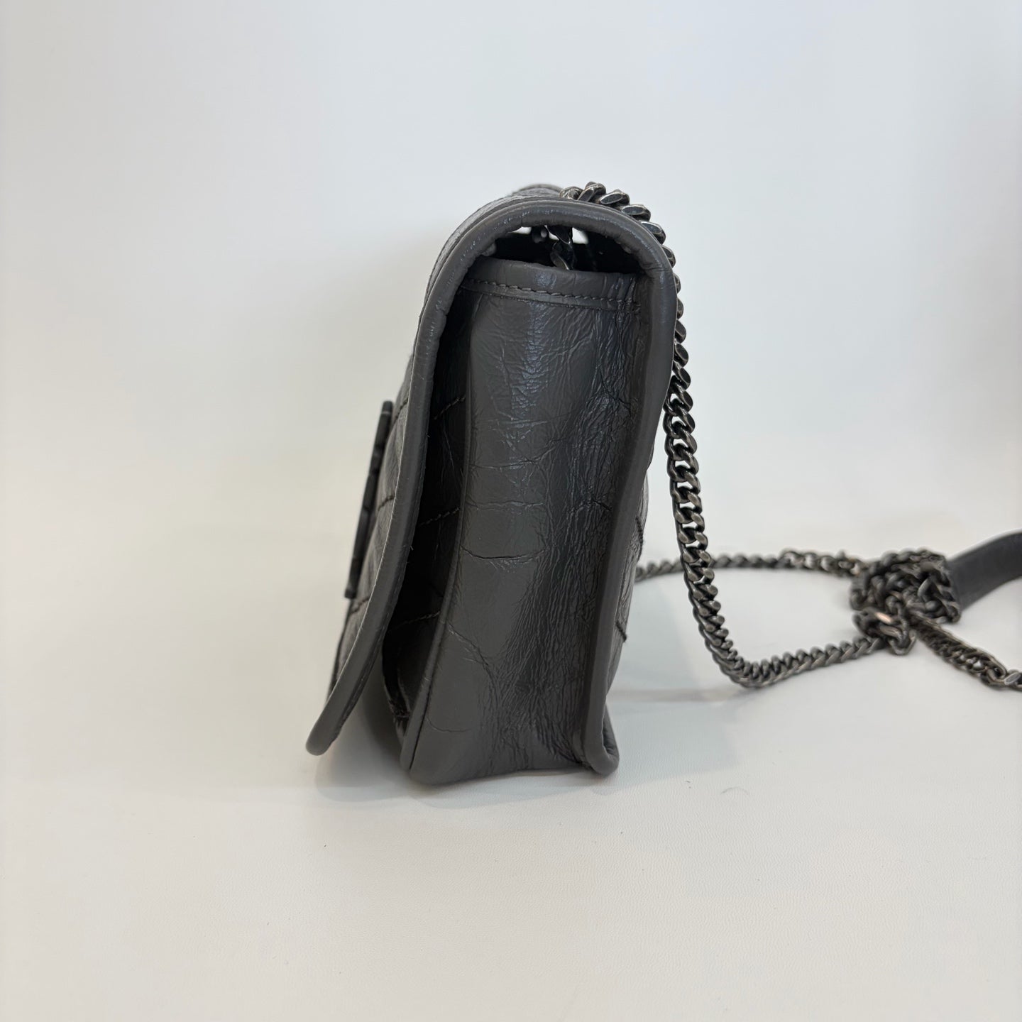 Saint Laurent - Niki - Leather - Grey - (small)