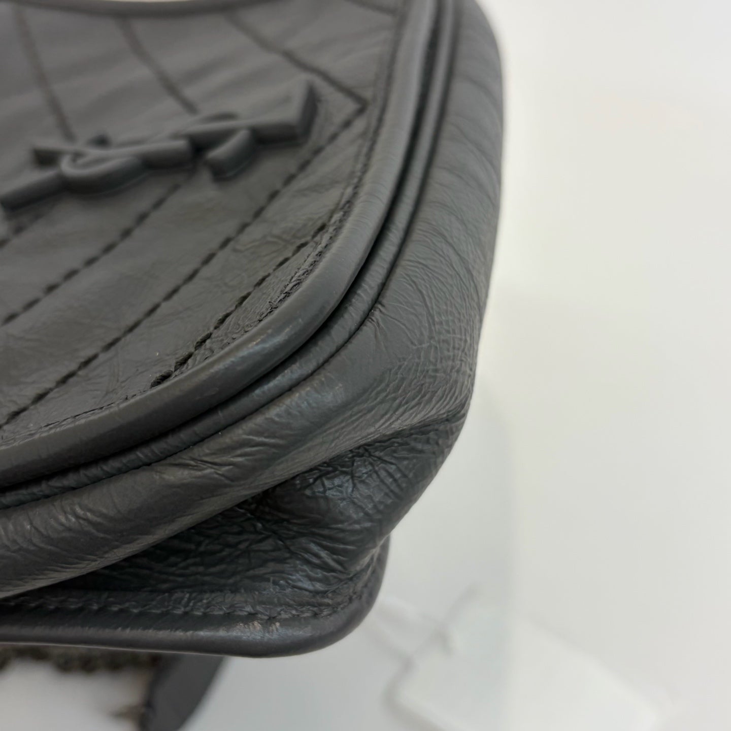 Saint Laurent - Niki - Leather - Grey - (small)