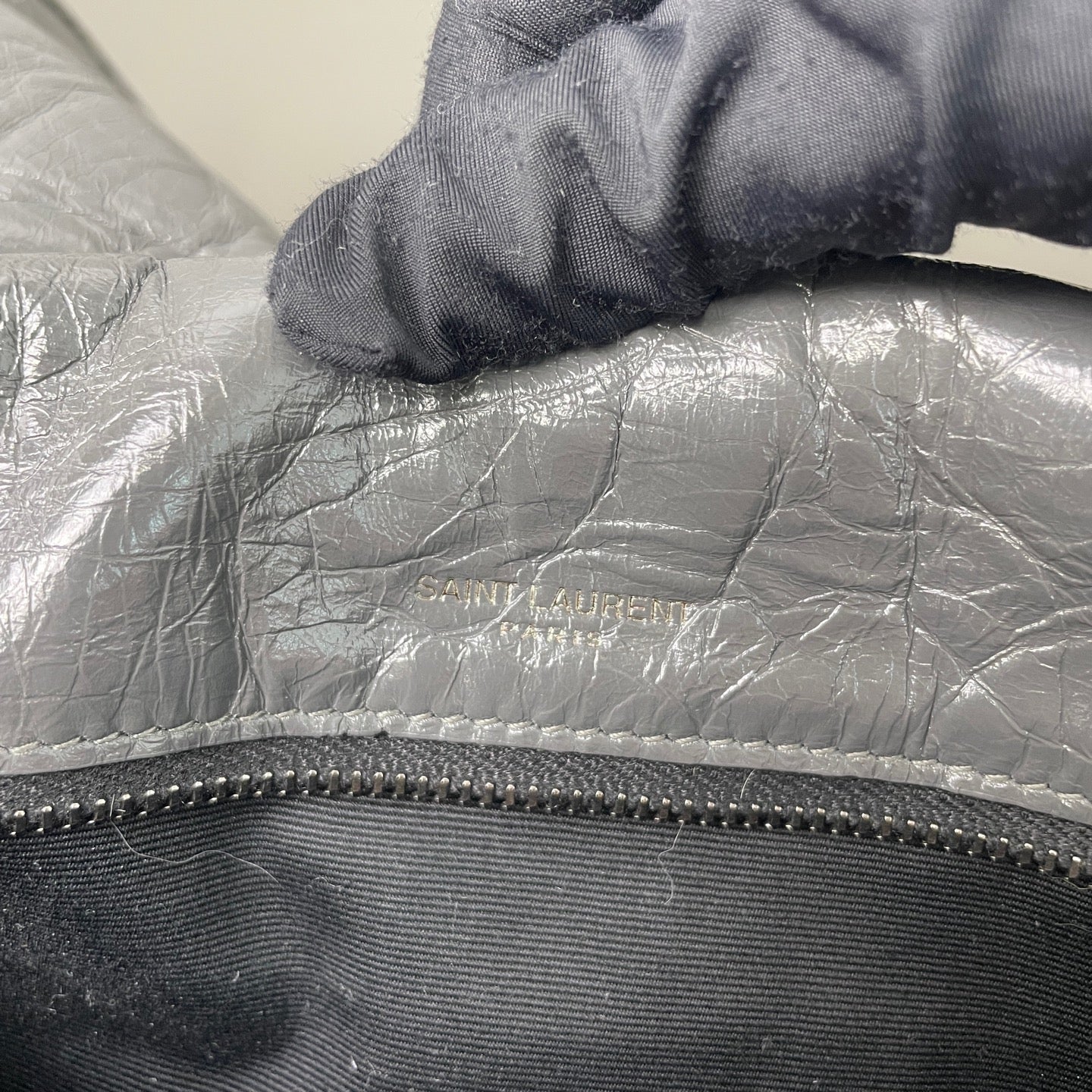Saint Laurent - Niki - Leather - Grey - (Small)