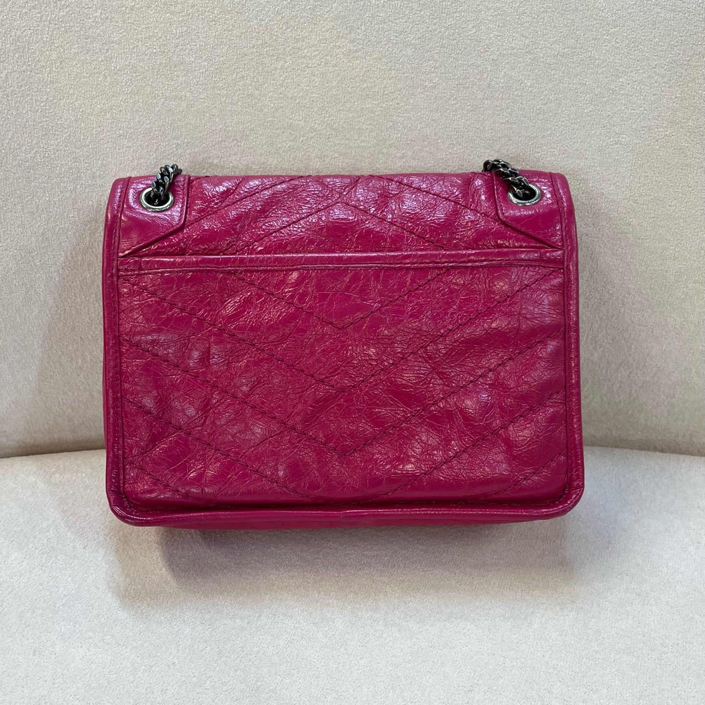 Saint Laurent - Niki - Leather - Pink - (small)