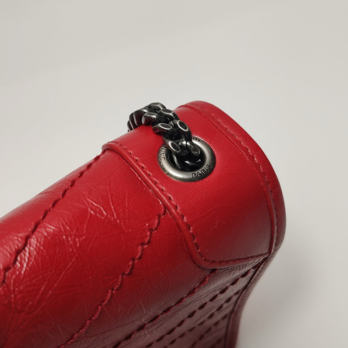 Saint Laurent - Niki - Leather - Red