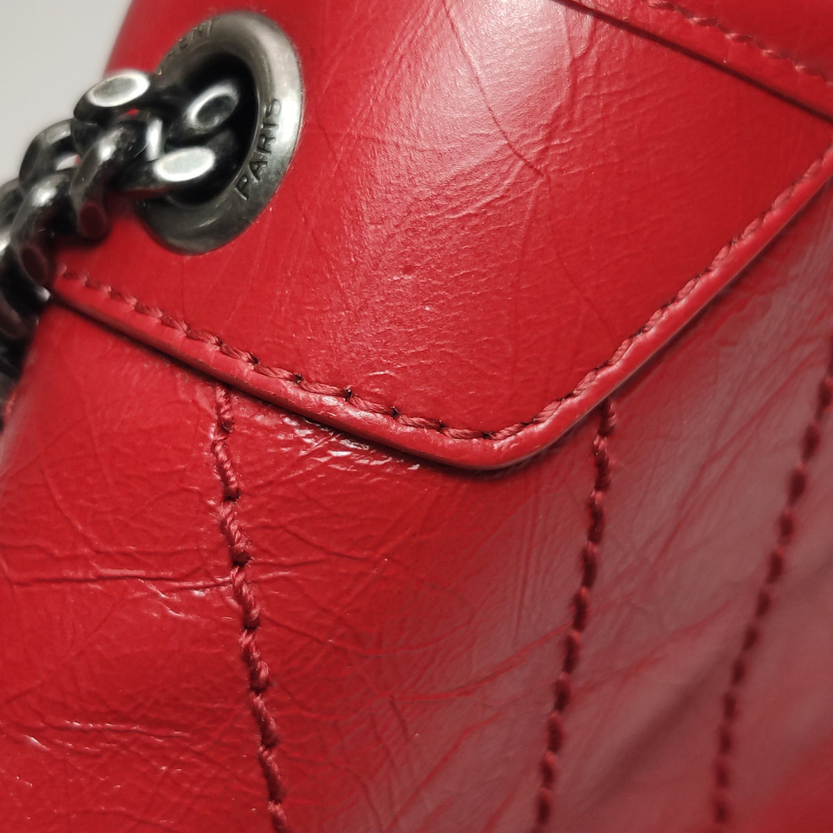 Saint Laurent - Niki - Leather - Red