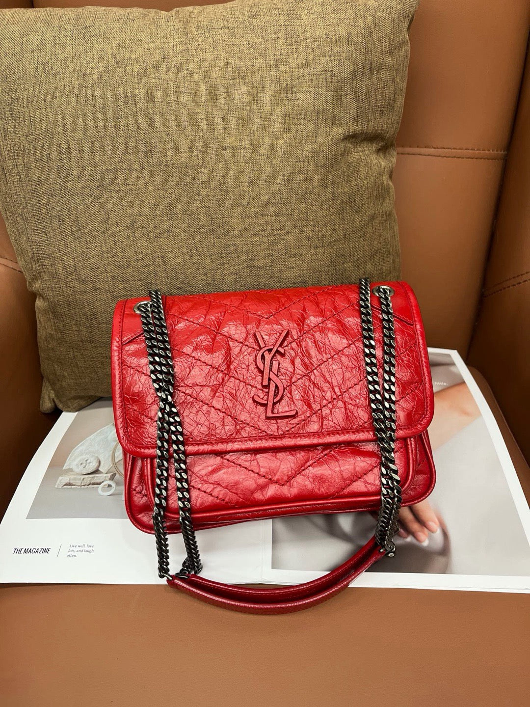 Saint Laurent - Niki - Leather - Red - (small)