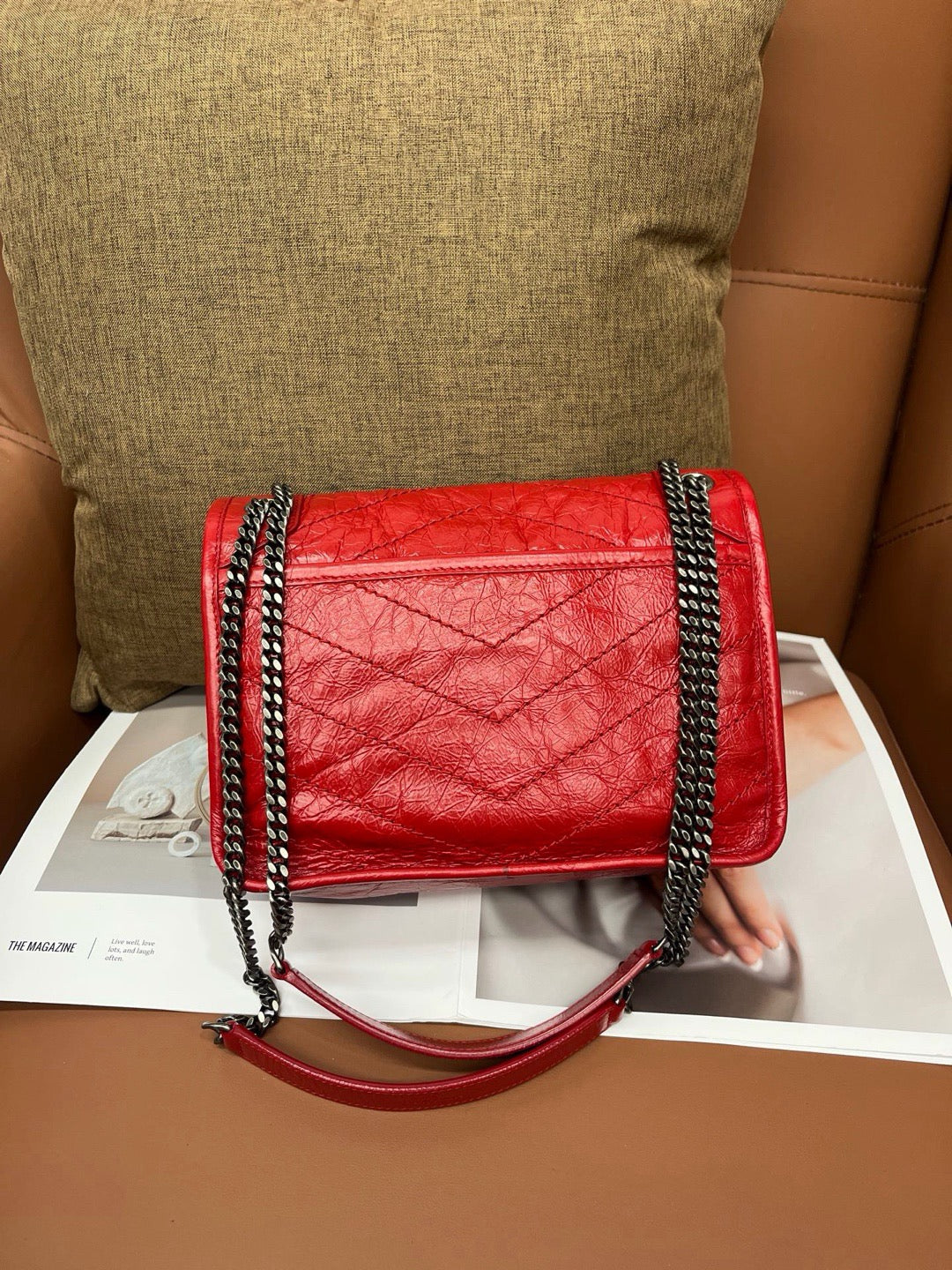 Saint Laurent - Niki - Leather - Red - (small)