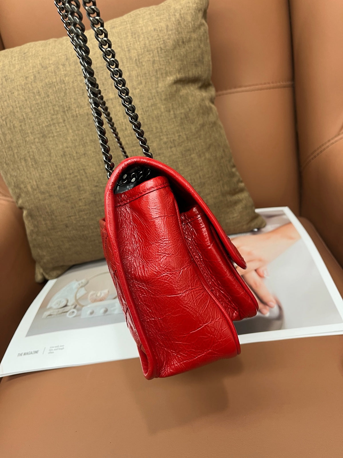 Saint Laurent - Niki - Leather - Red - (small)
