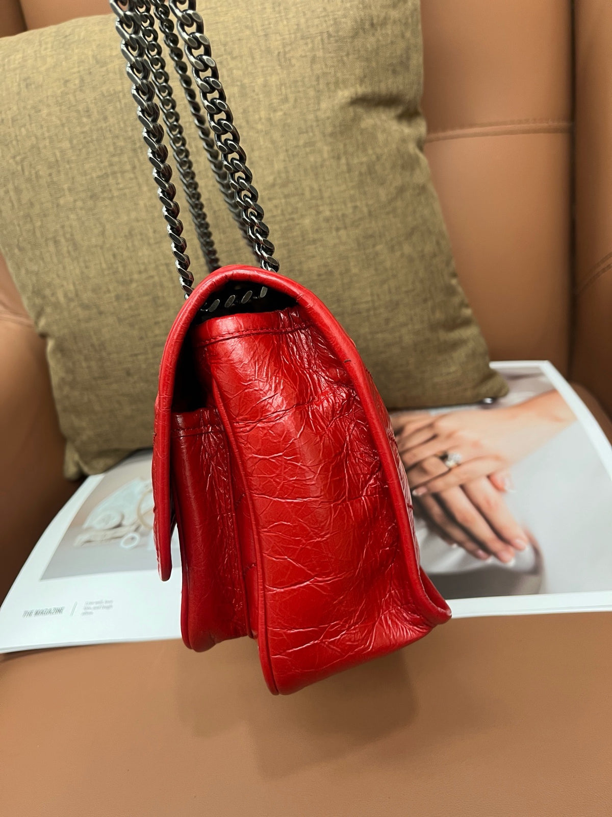 Saint Laurent - Niki - Leather - Red - (small)
