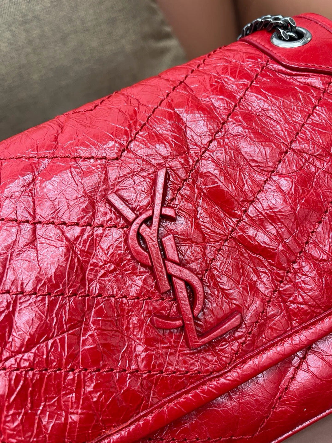 Saint Laurent - Niki - Leather - Red - (small)