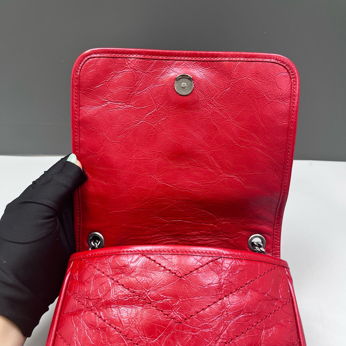 Saint Laurent - Niki - Leather - Red - (small)