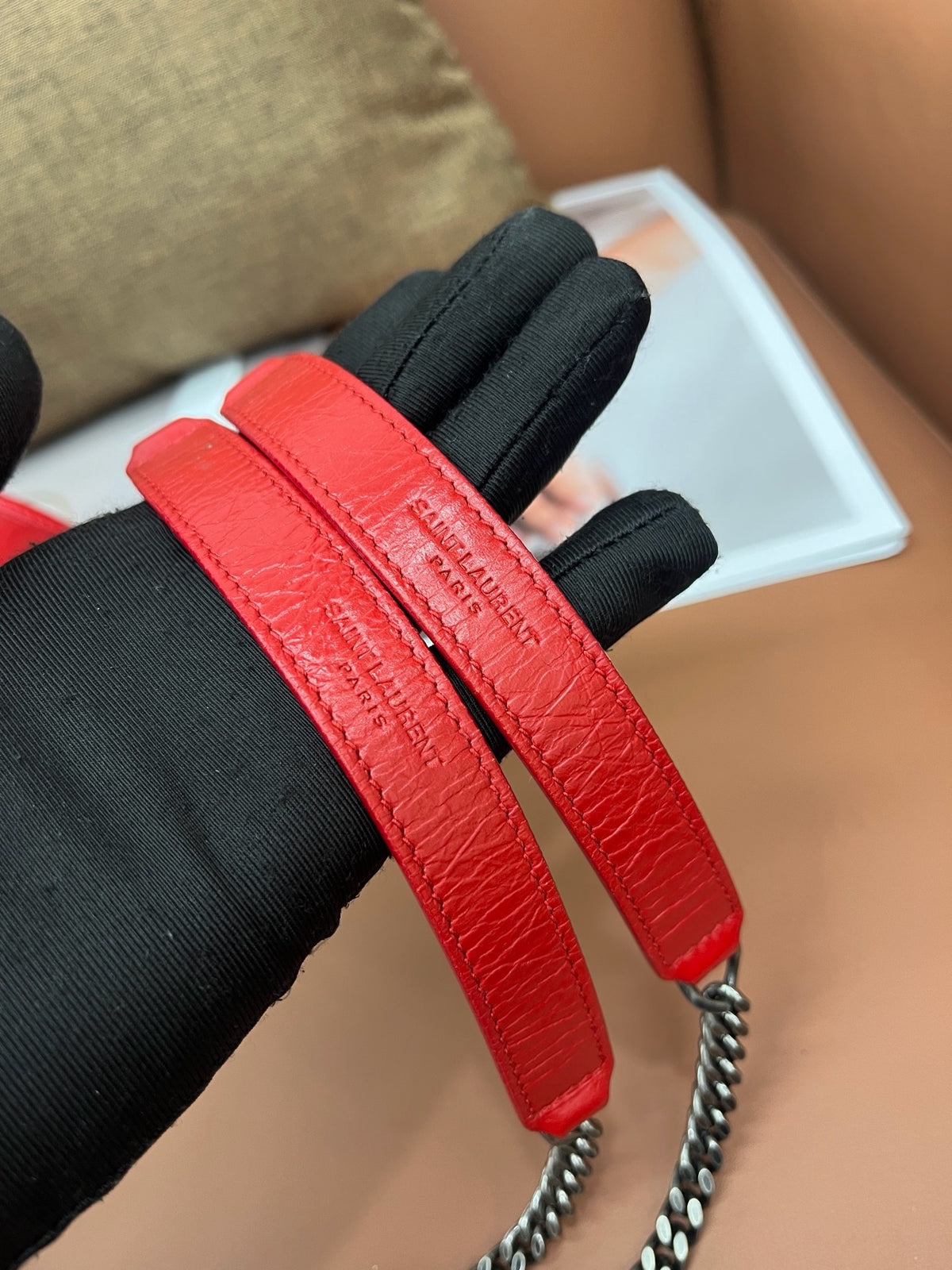 Saint Laurent - Niki - Leather - Red - (small)