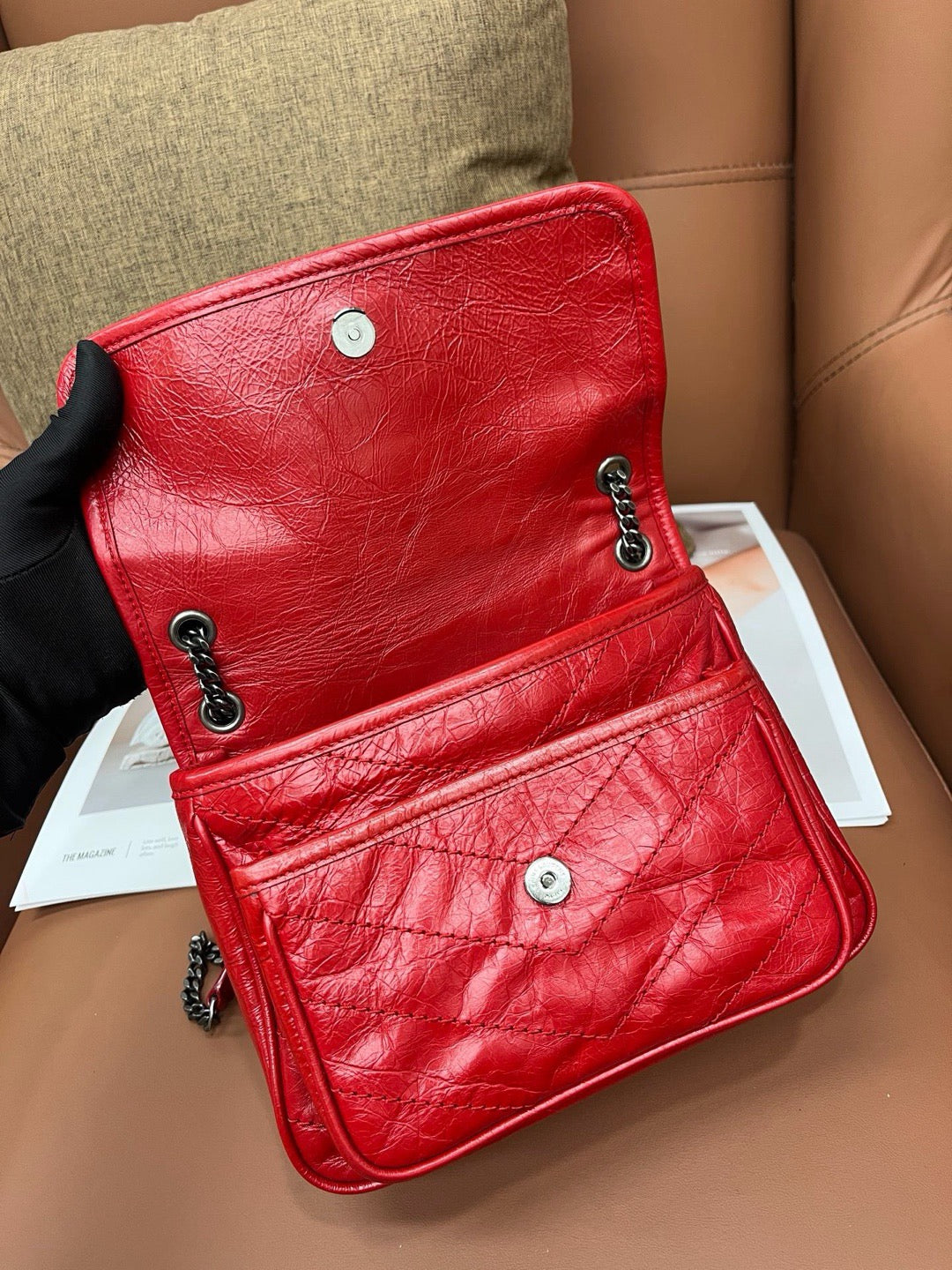 Saint Laurent - Niki - Leather - Red - (small)