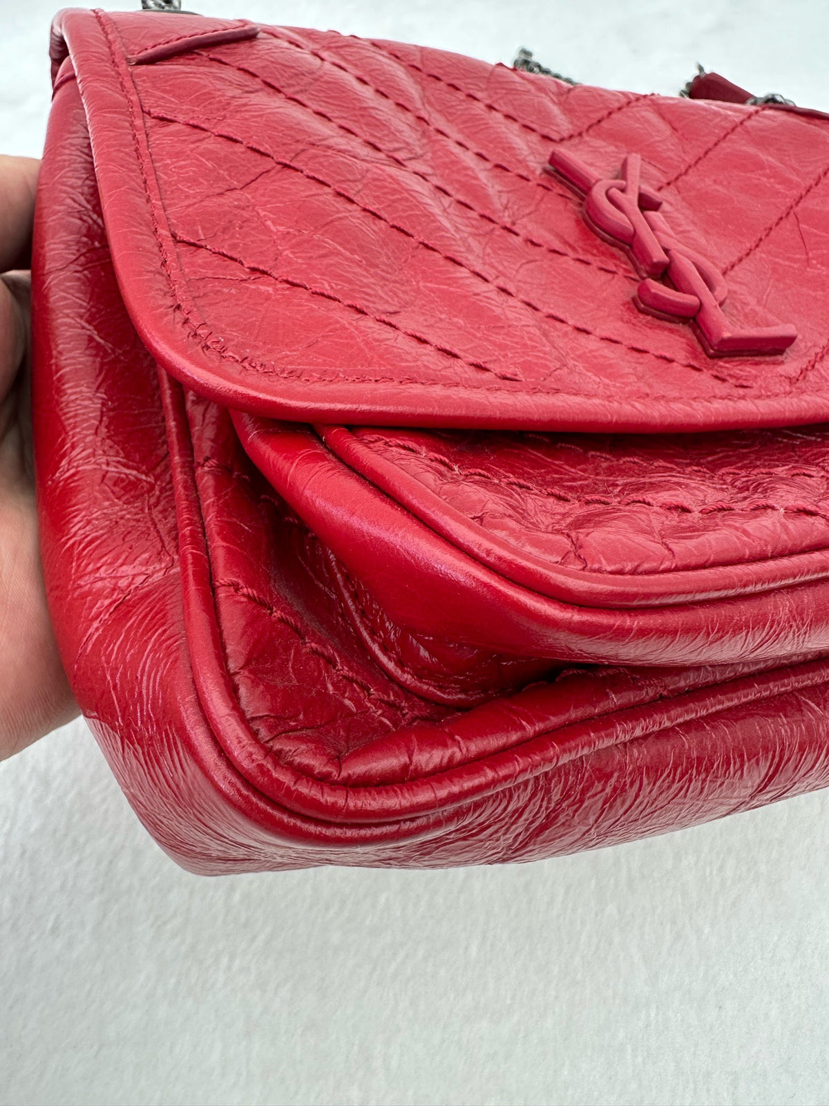Saint Laurent - Niki - Leather - Red - (small)