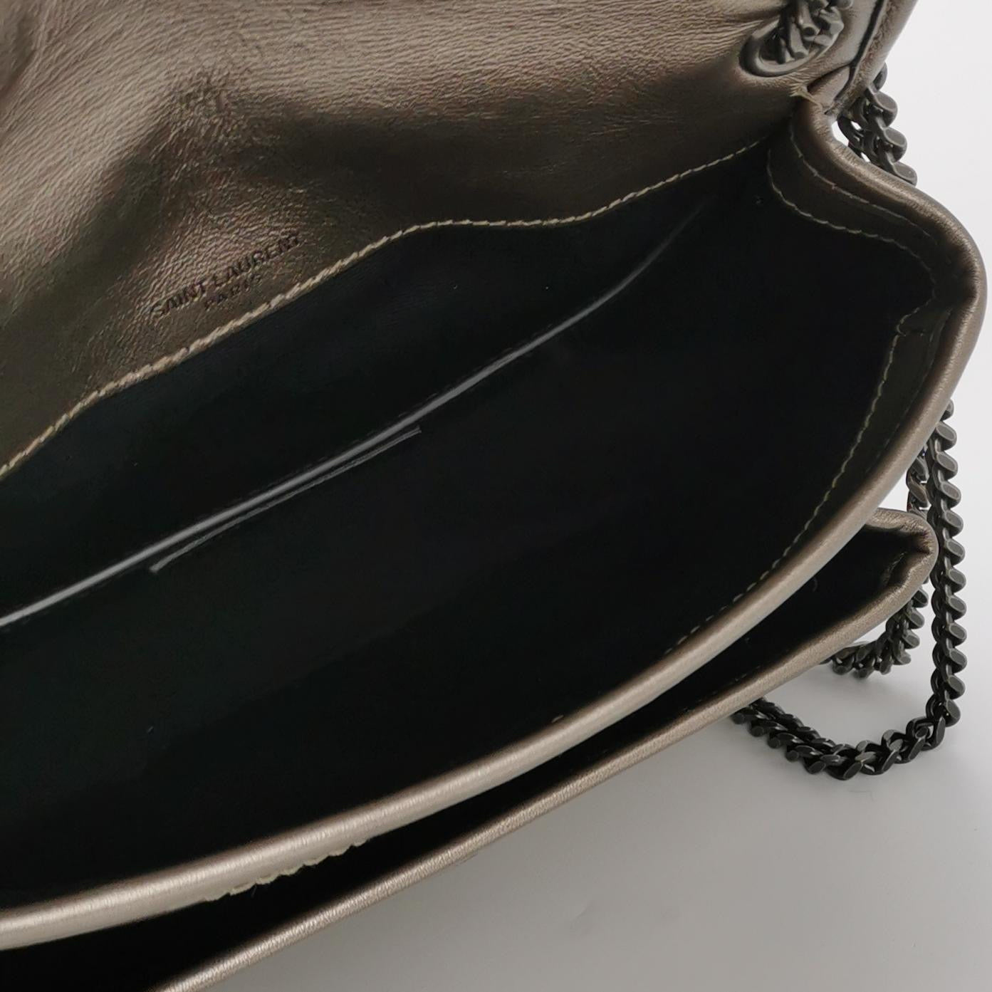 Saint Laurent - Niki - Leather - Silver - (small)