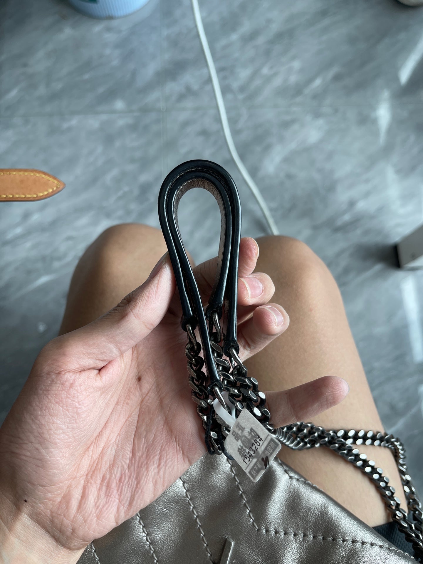 Saint Laurent - Niki - Leather - Silver - (small)