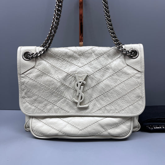 Saint Laurent - Niki - Leather - White - (medium)