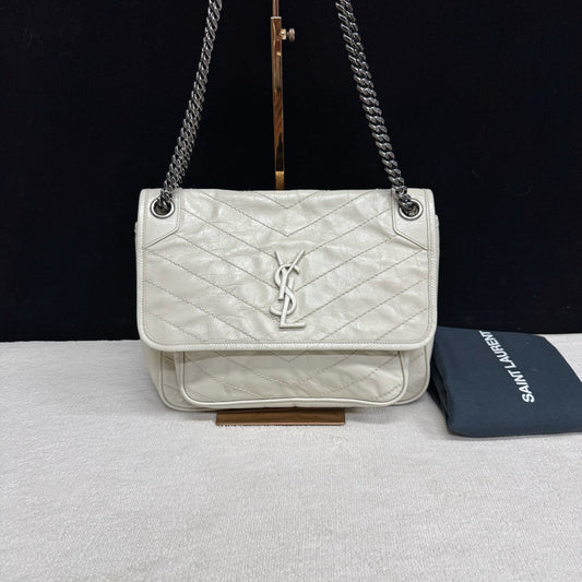 Saint Laurent - Niki - Leather - White - (Medium)