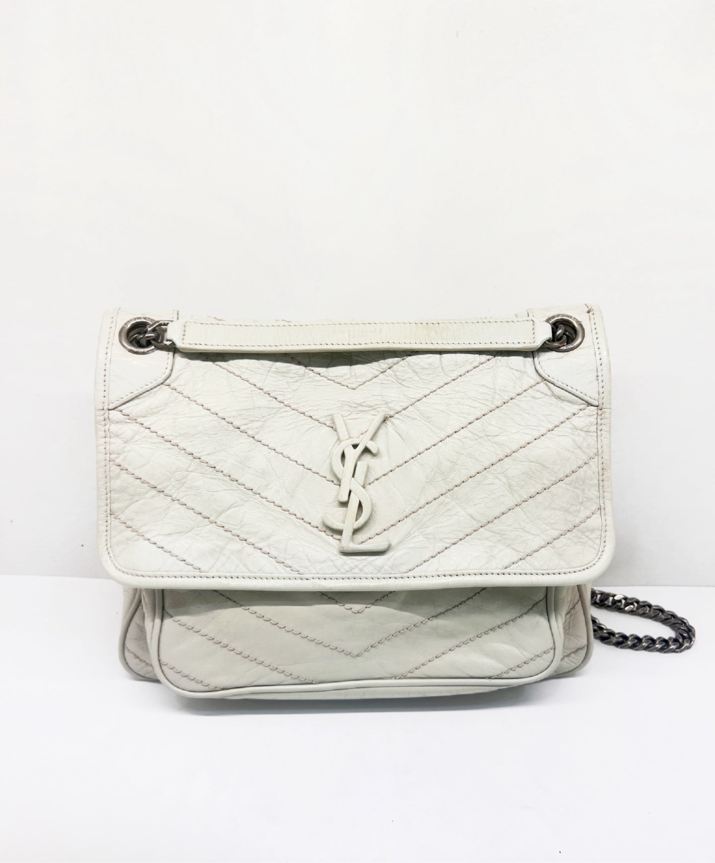 Saint Laurent - Niki - Leather - White - (medium)