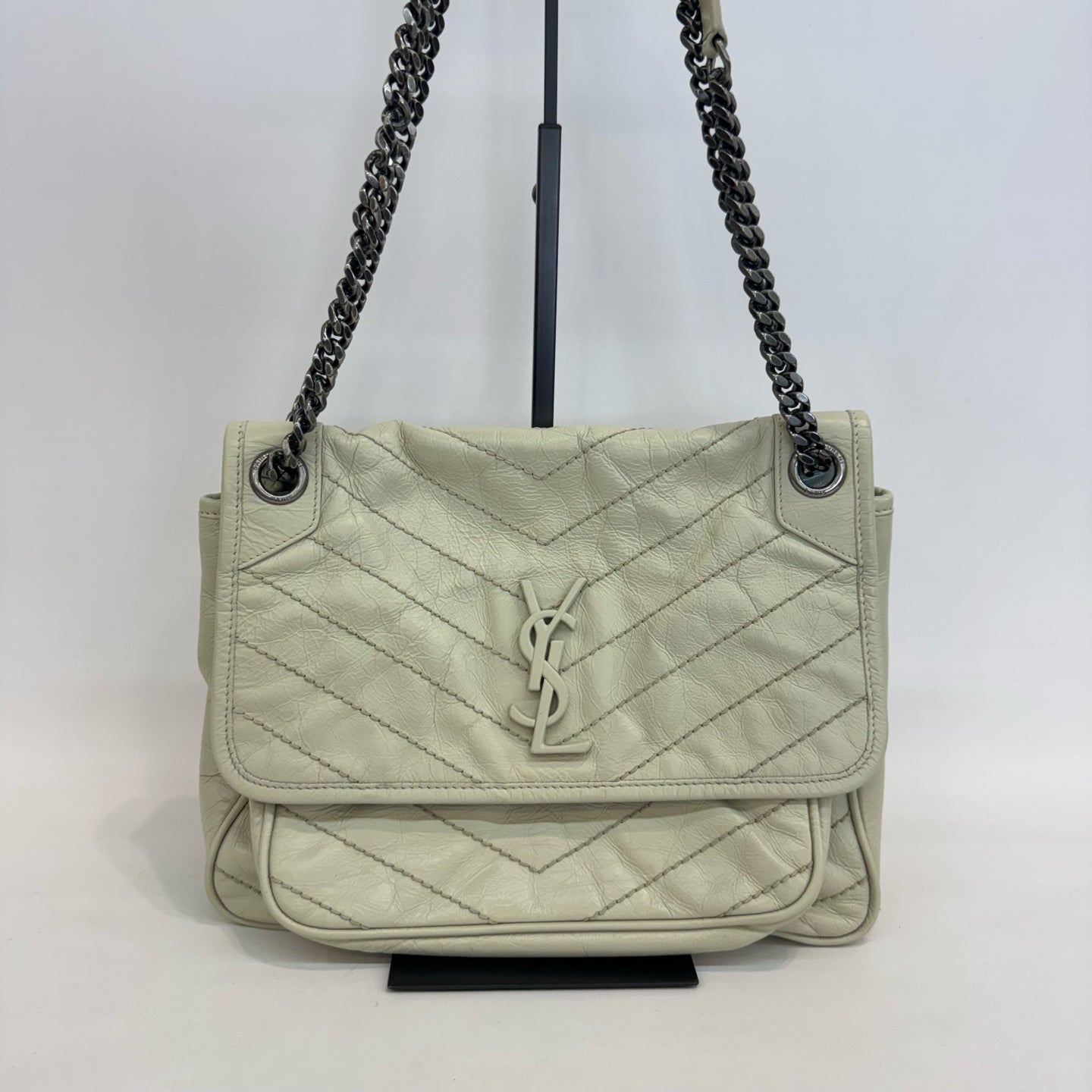 Saint Laurent - Niki - Leather - White - (medium)