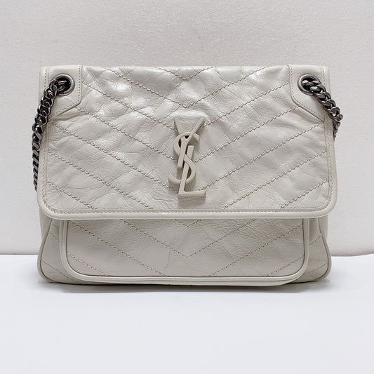 Saint Laurent - Niki - Leather - White - (medium)