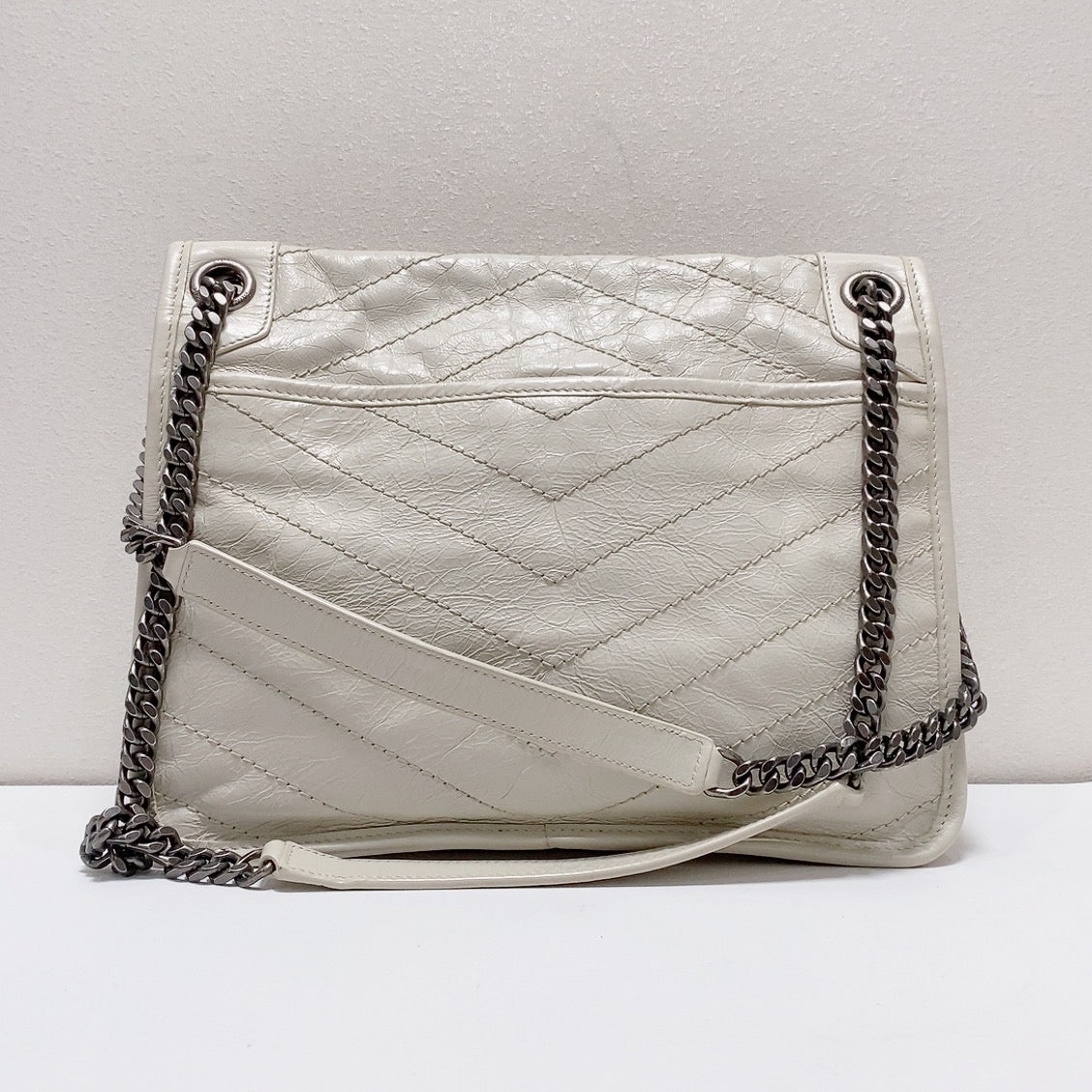 Saint Laurent - Niki - Leather - White - (medium)