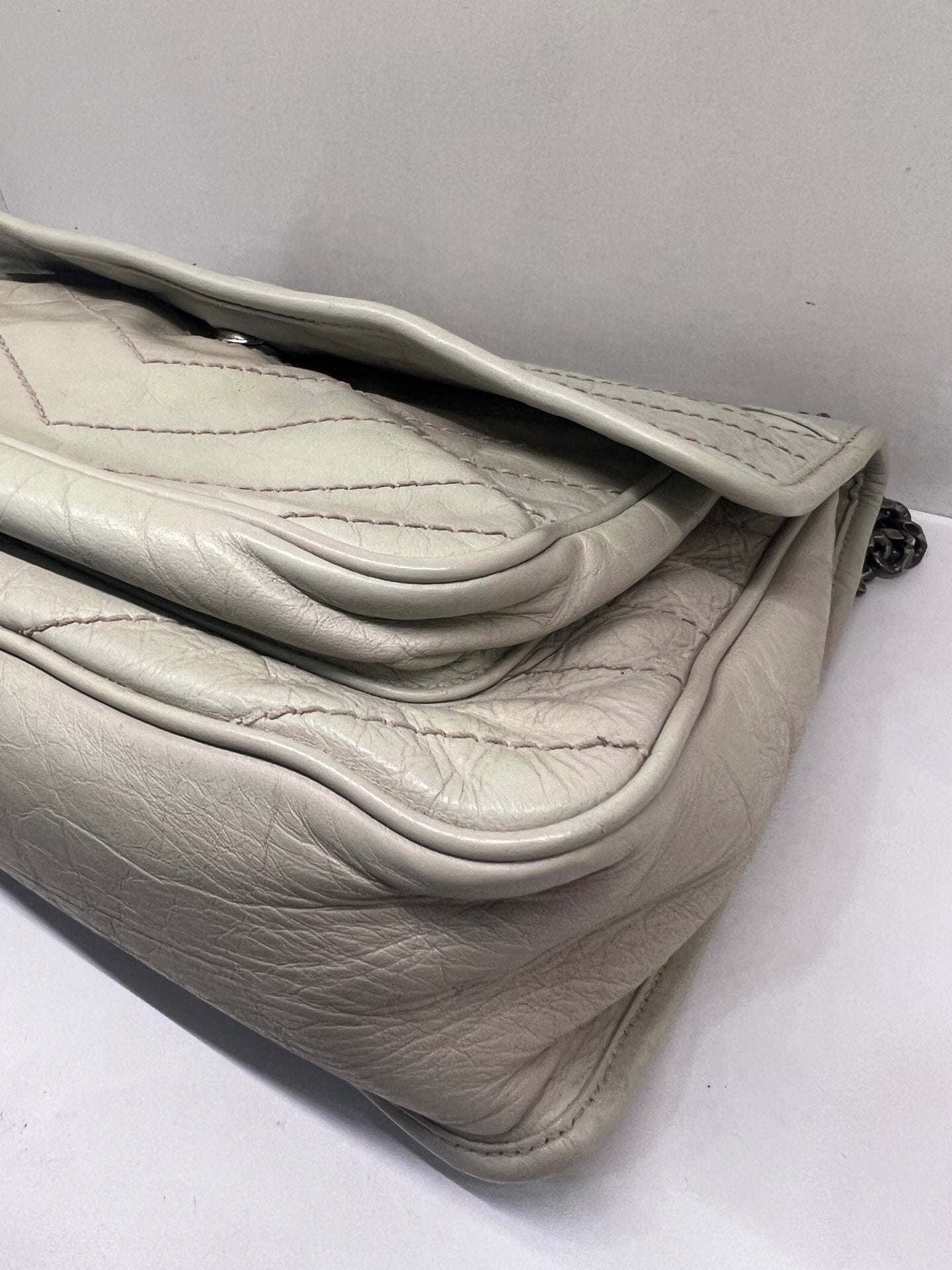 Saint Laurent - Niki - Leather - White - (medium)