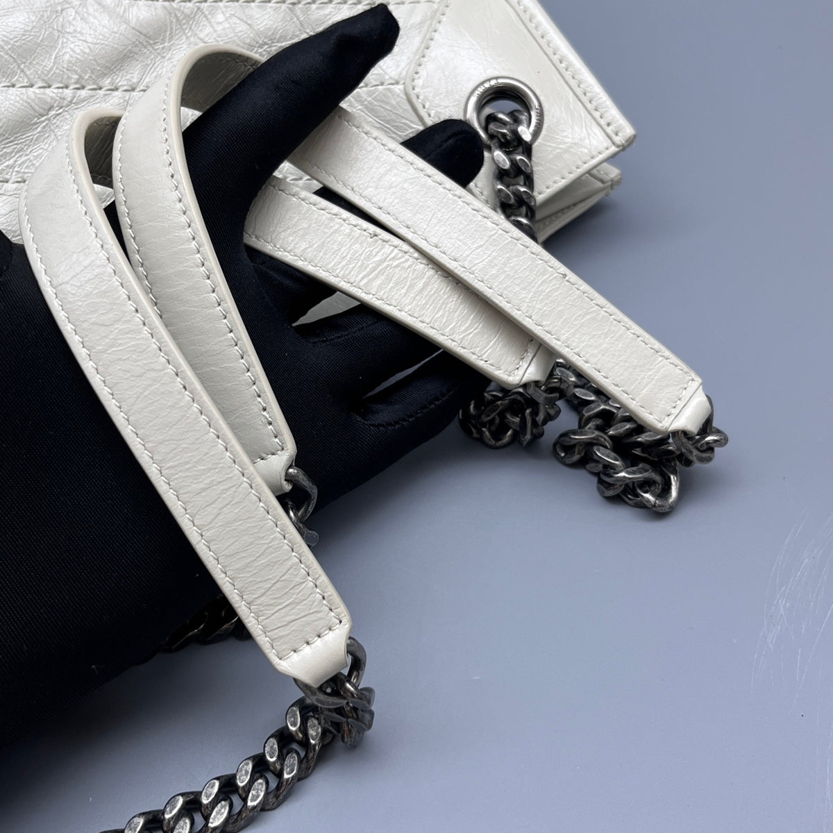 Saint Laurent - Niki - Leather - White - (medium)
