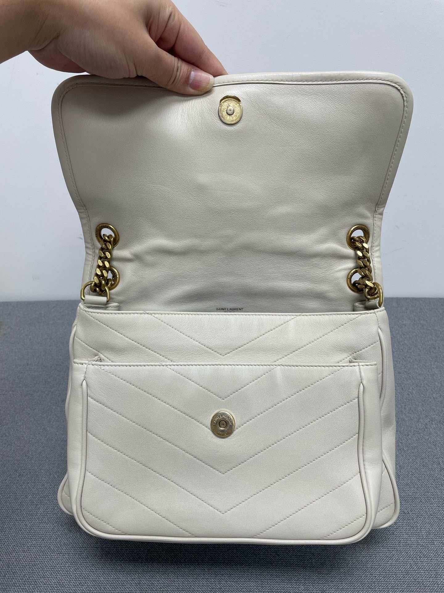 Saint Laurent - Niki - Leather - White - (medium)
