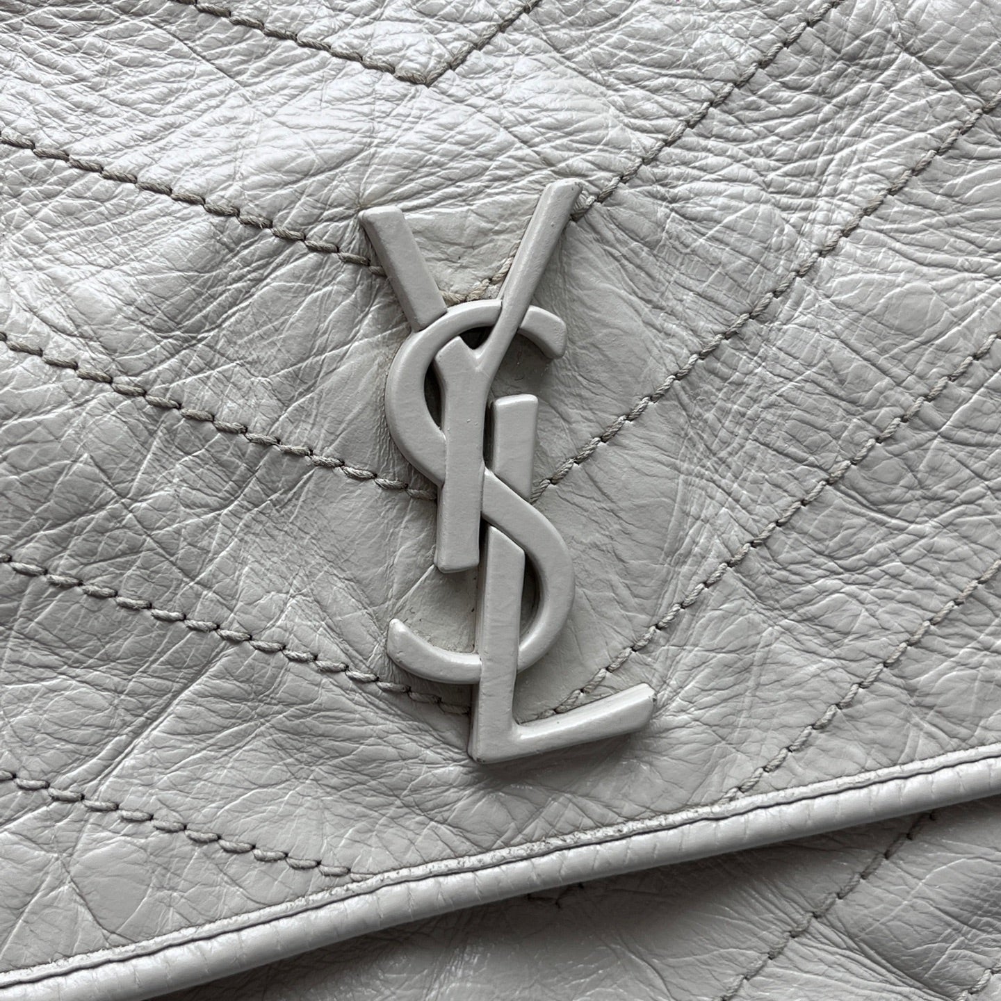 Saint Laurent - Niki - Leather - White - (medium)