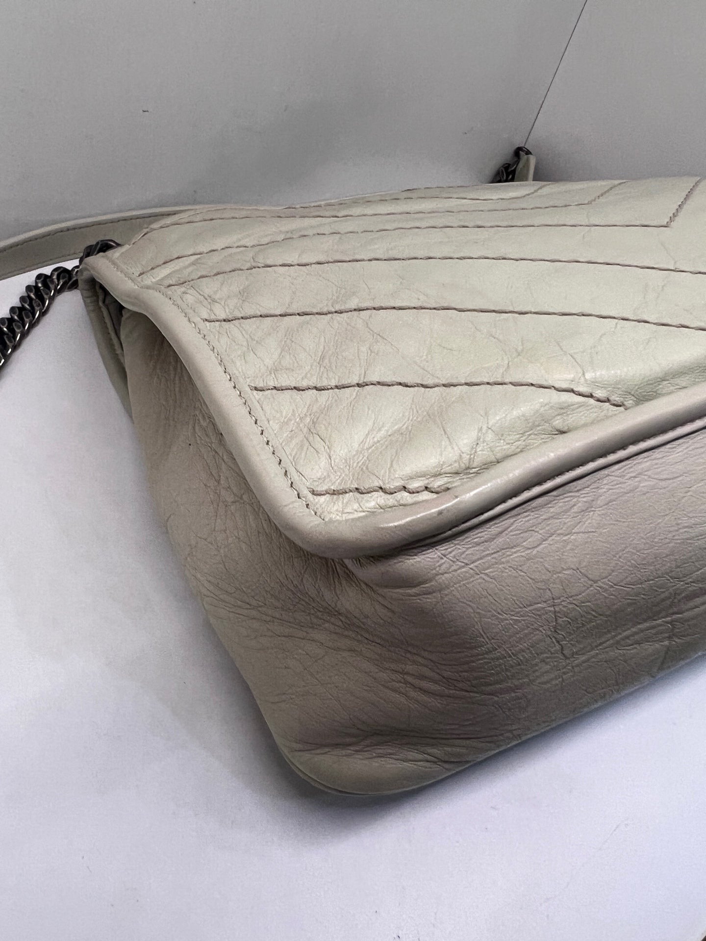 Saint Laurent - Niki - Leather - White - (medium)