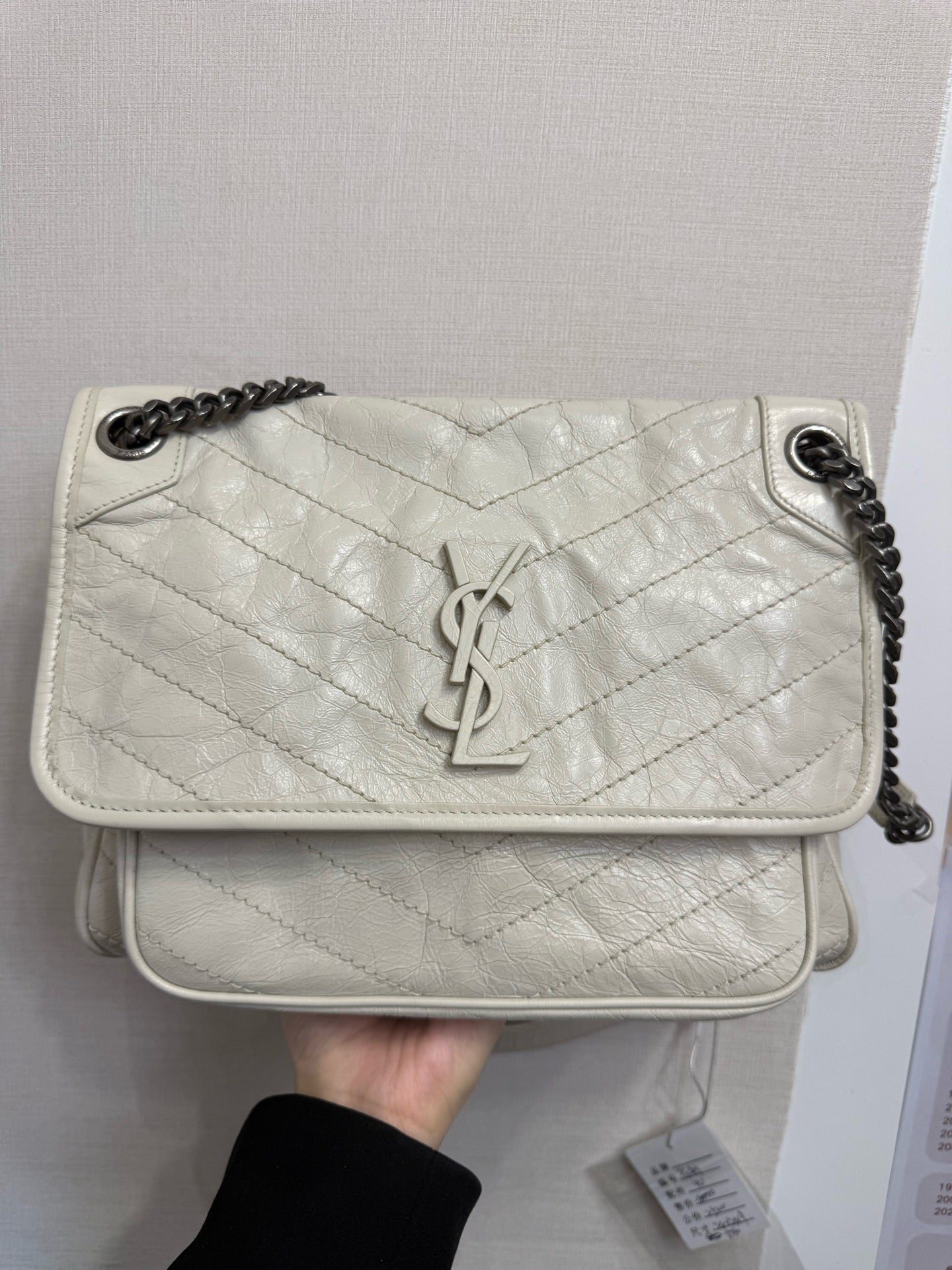 Saint Laurent - Niki - Leather - White - (medium)