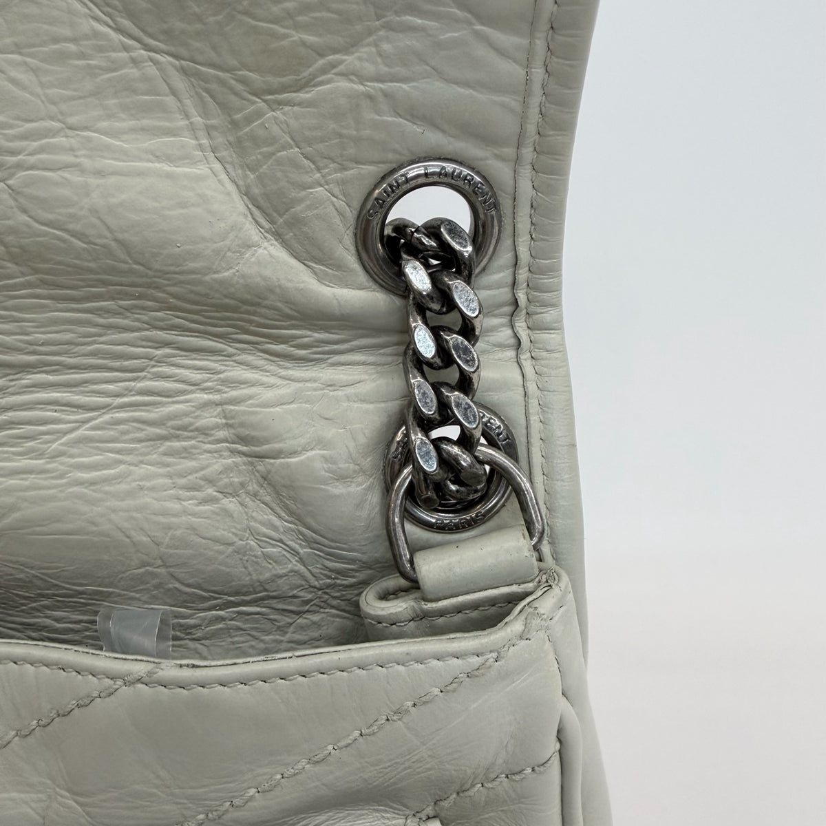 Saint Laurent - Niki - Leather - White - (medium)