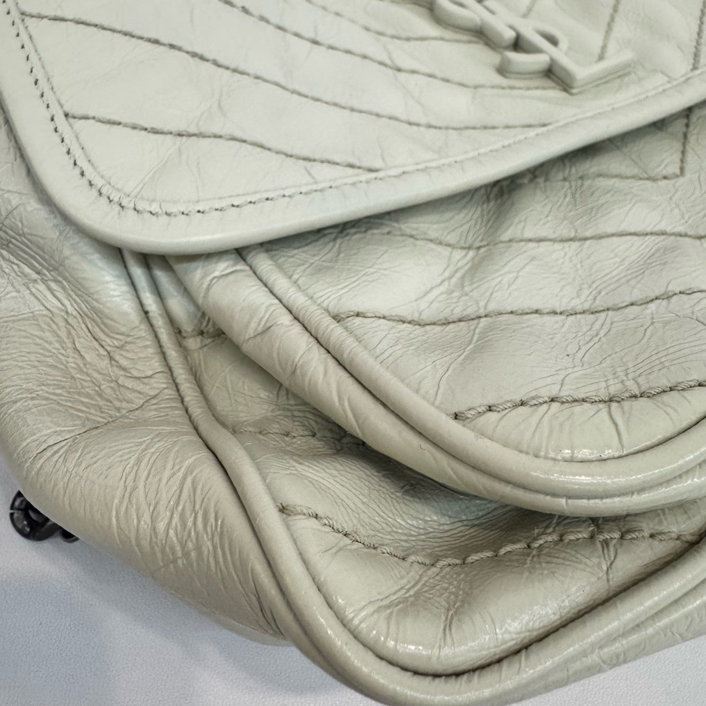 Saint Laurent - Niki - Leather - White - (medium)