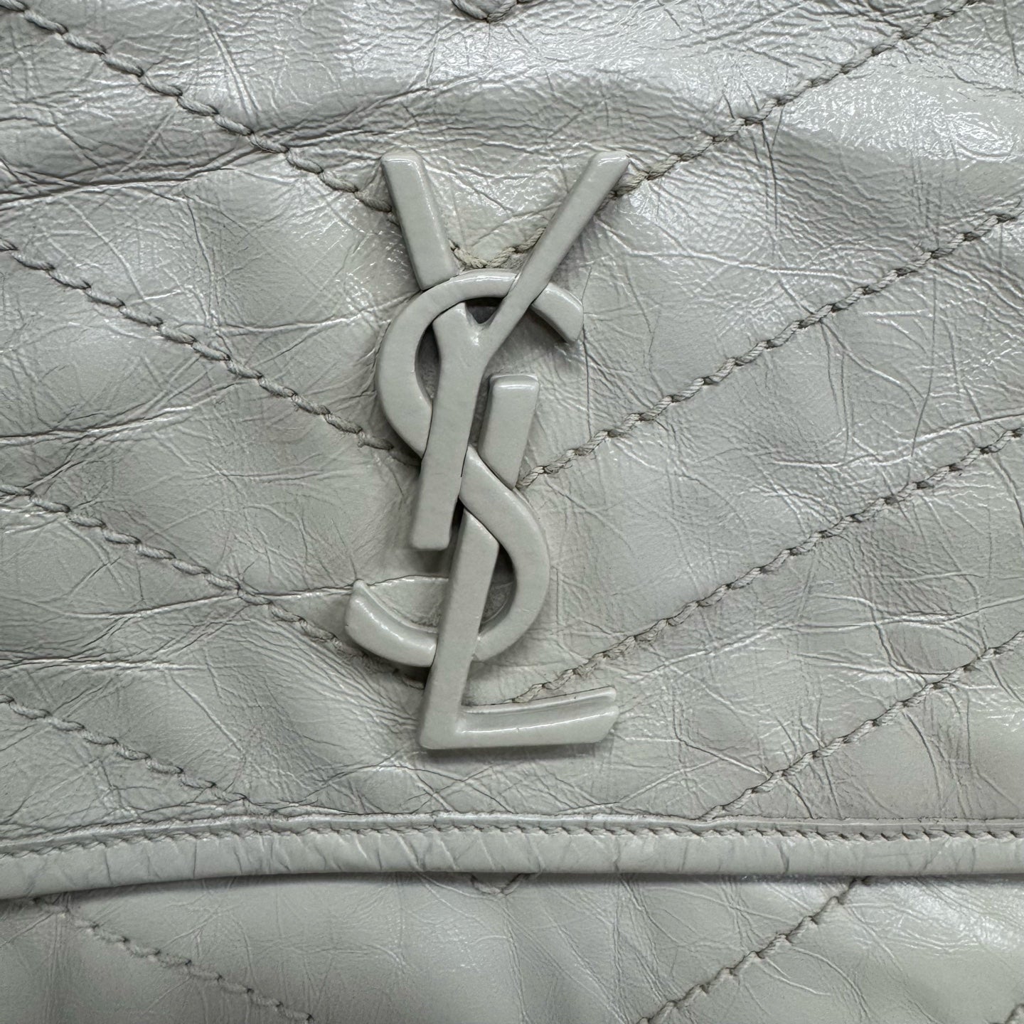 Saint Laurent - Niki - Leather - White - (Medium)