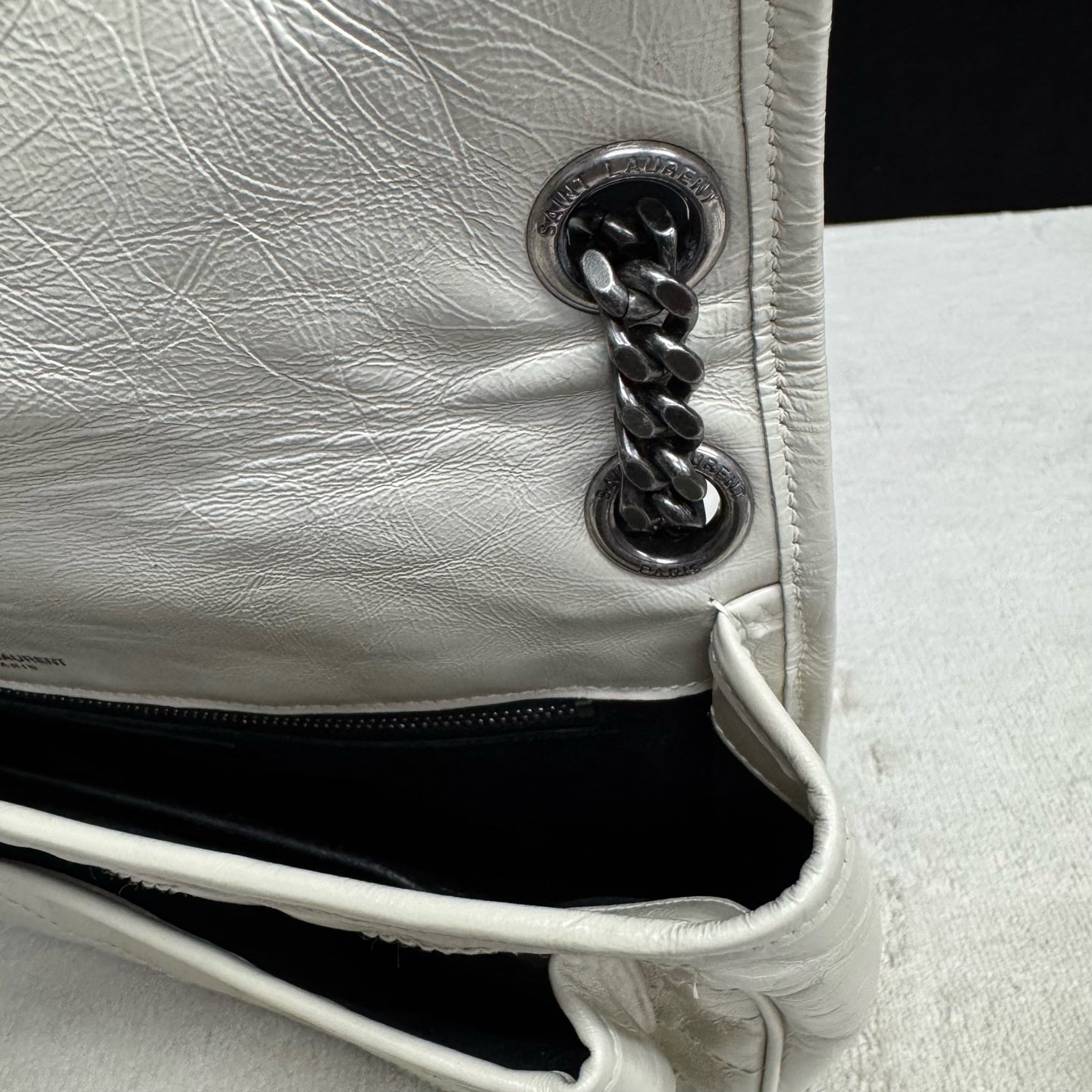 Saint Laurent - Niki - Leather - White - (Medium)