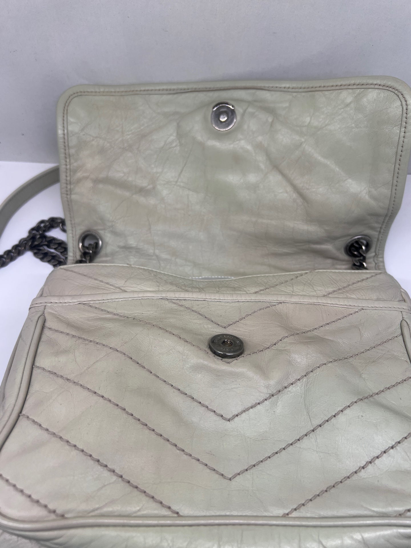 Saint Laurent - Niki - Leather - White - (medium)