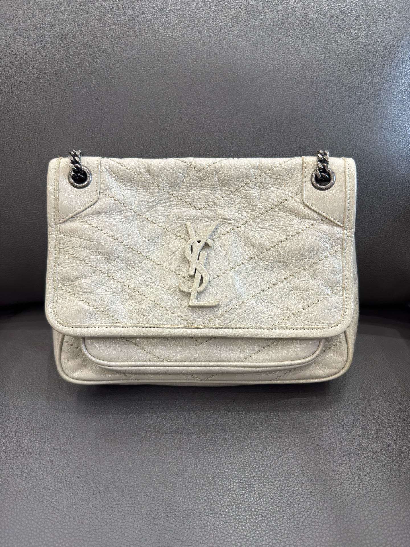 Saint Laurent - Niki - Leather - White - (mini)
