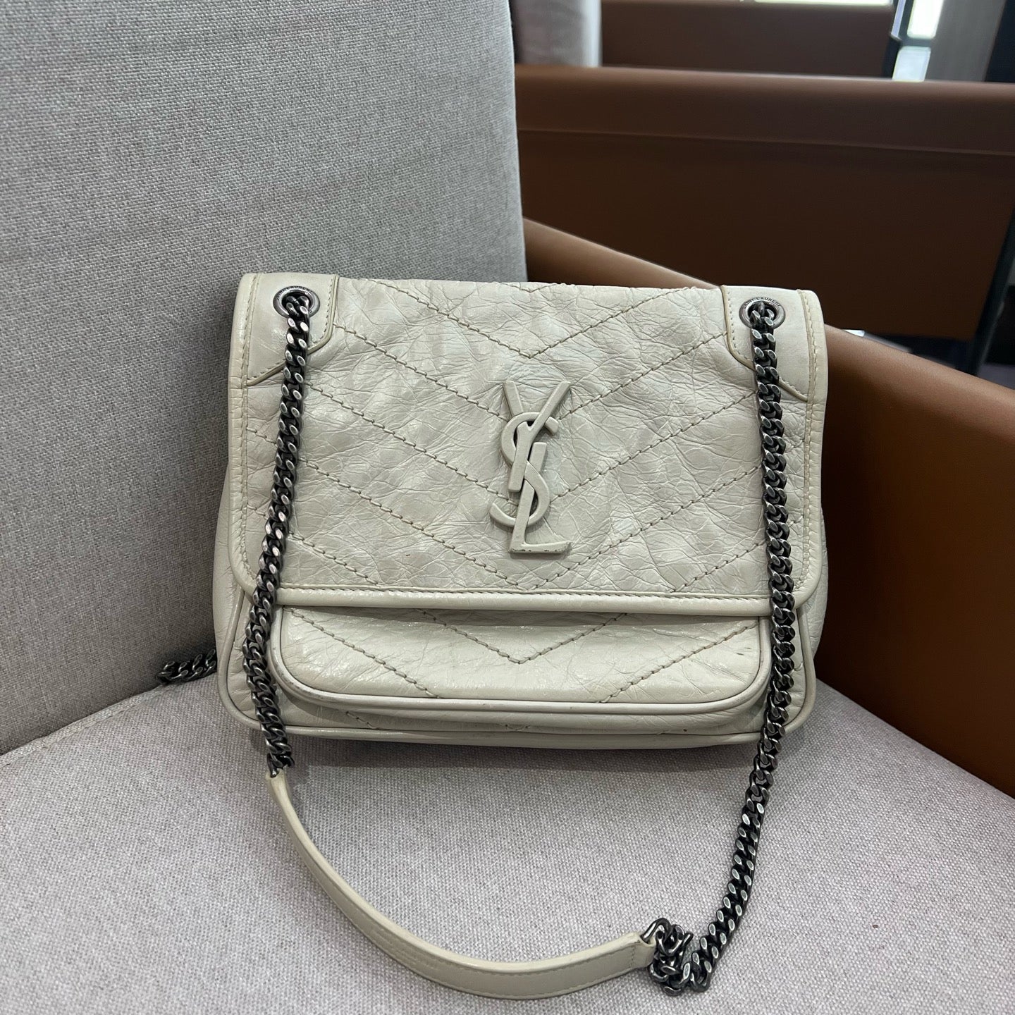 Saint Laurent - Niki - Leather - White - (mini)