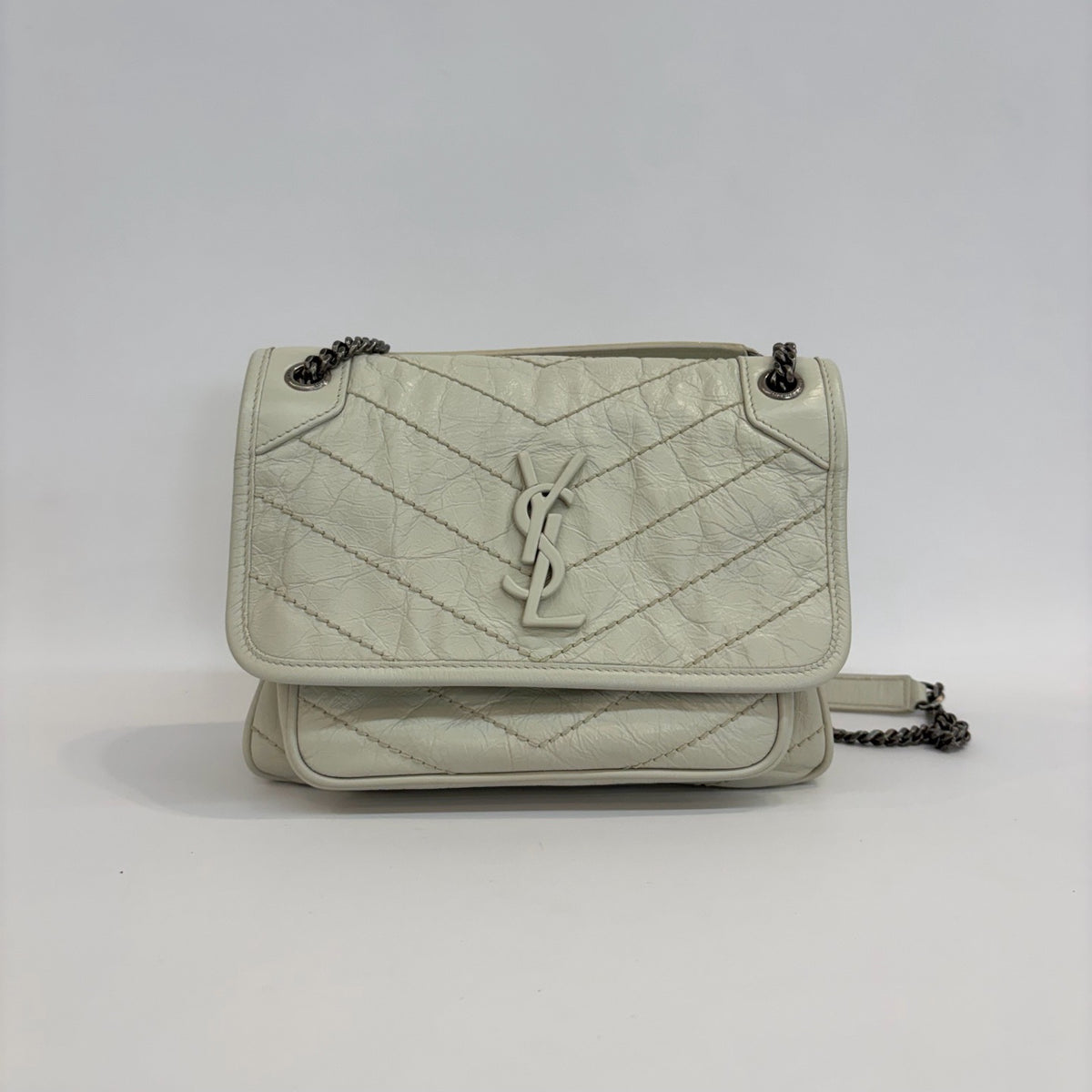 Saint Laurent - Niki - Leather - White - (small)