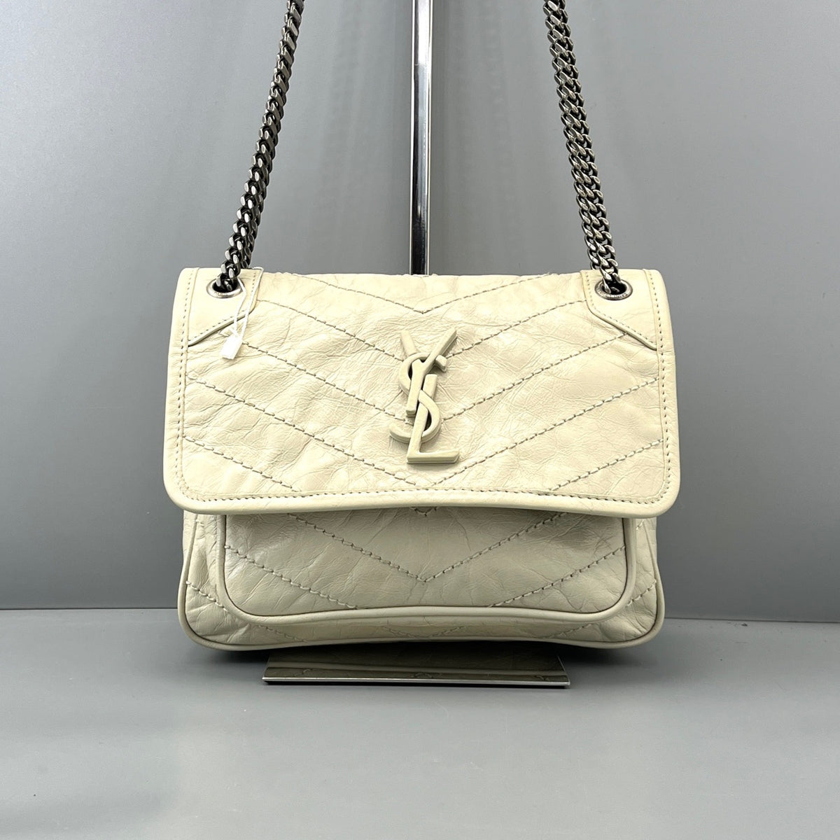Saint Laurent - Niki - Leather - White - (Small)