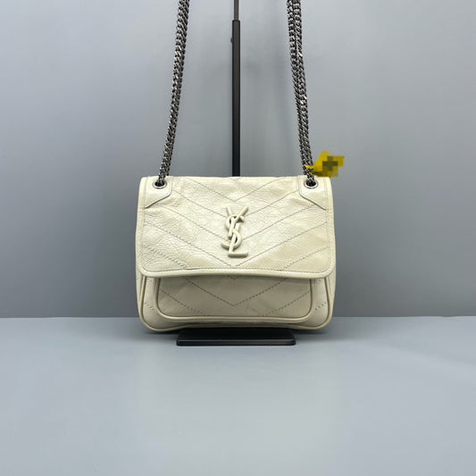 Saint Laurent - Niki - Leather - White - (small)