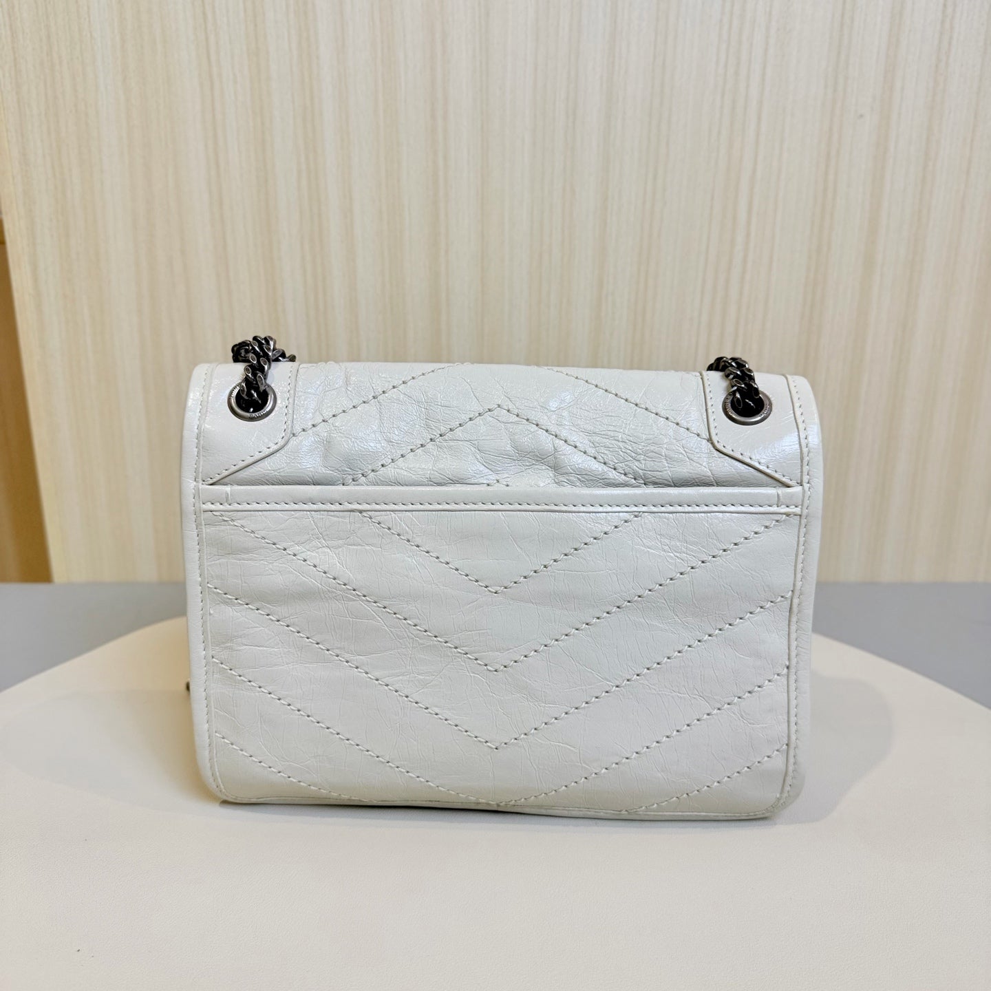 Saint Laurent - Niki - Leather - White - (small)