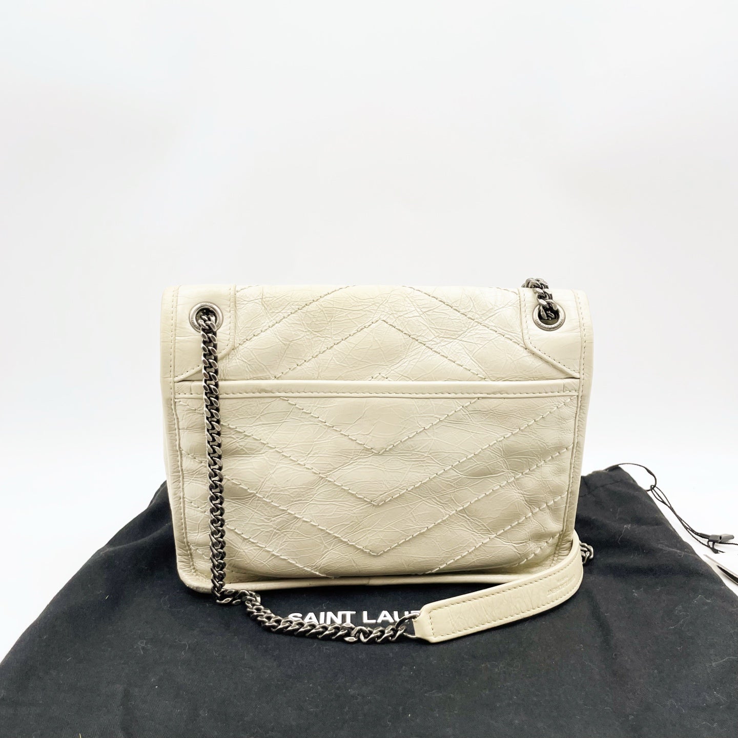 Saint Laurent - Niki - Leather - White - (small)