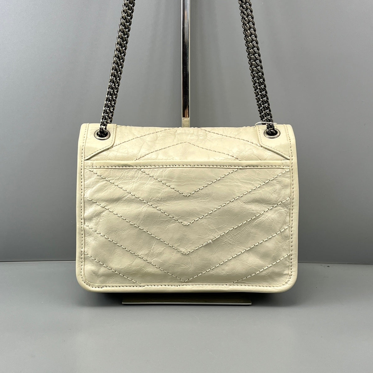 Saint Laurent - Niki - Leather - White - (Small)