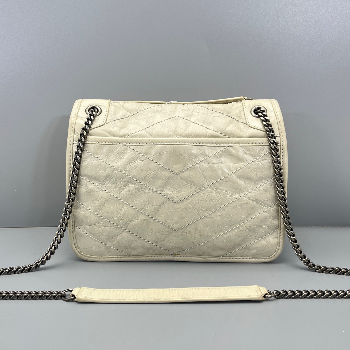 Saint Laurent - Niki - Leather - White - (small)